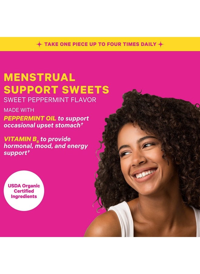 Pink Stork - Pms Sweets: Organic Peppermint Hard Candy For Period Support Vitamin B6 Supports Menstrual Cycle Hormone Balance For Women Womenowned 30 Lozenges - Image 1