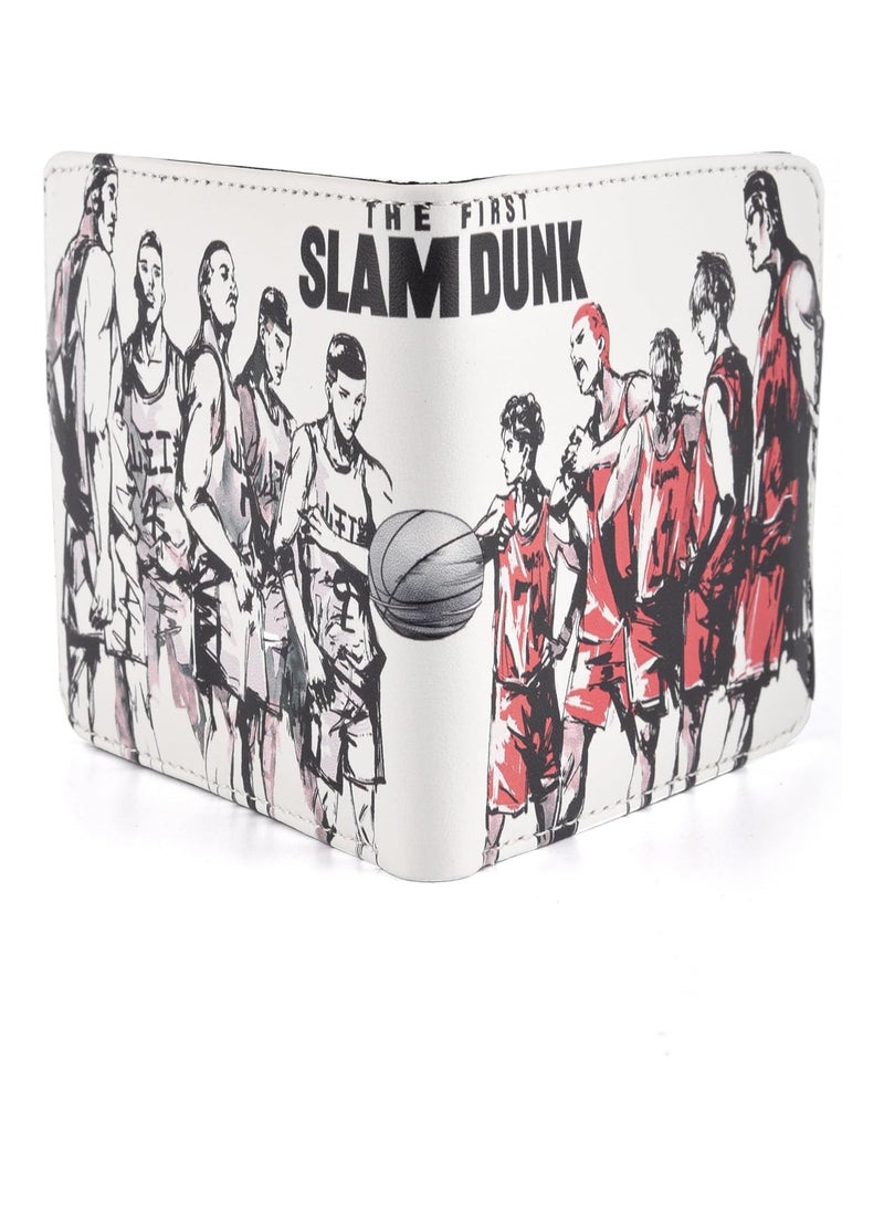 Slam Dunk Anime Wallet, Men's Boys High Anime Wallet, Faux Leather Wallet