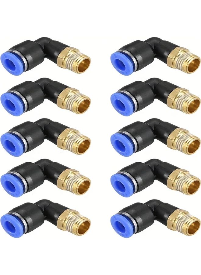 PL12 02 Model 20PCS L Shape Right Angle Elbow Quick Connector For Copper Hose Air Pipe - Image 2
