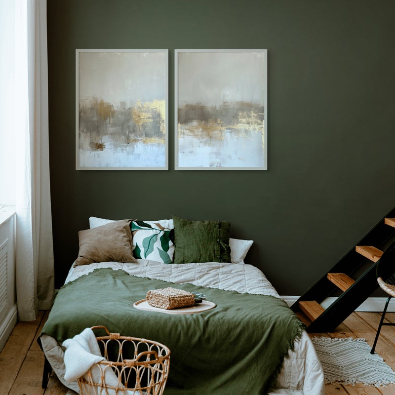 آرت دیکور  طباعة بورتريه فنية مؤطرة لديكور فني حديث بتصميم جداري تجريدي معاصر وبأسلوب بسيط – لوحات تجريدية عصرية – ديكور جداري أنيق لغرفة المعيشة أو غرفة النوم أو المكتب أو استوديو المنزل. - Image 3