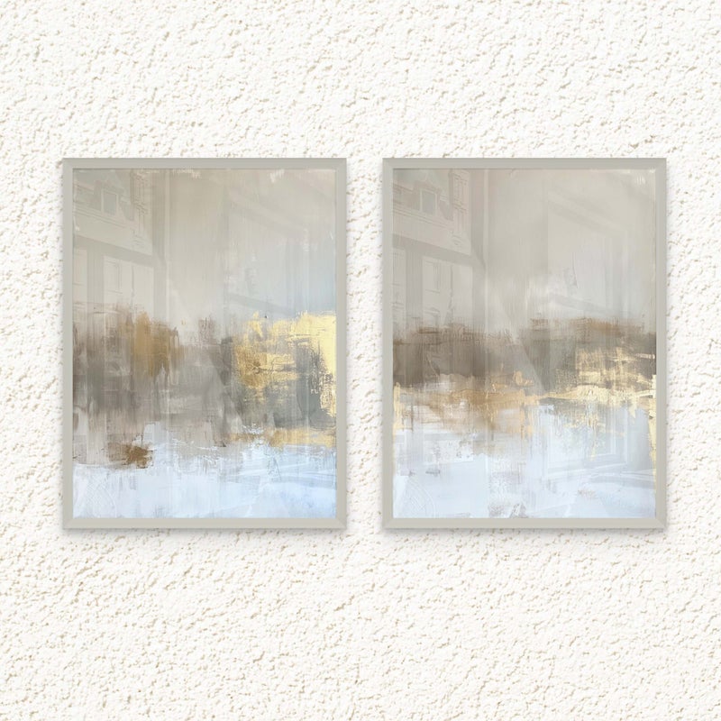 آرت دیکور  طباعة بورتريه فنية مؤطرة لديكور فني حديث بتصميم جداري تجريدي معاصر وبأسلوب بسيط – لوحات تجريدية عصرية – ديكور جداري أنيق لغرفة المعيشة أو غرفة النوم أو المكتب أو استوديو المنزل. - Image 1