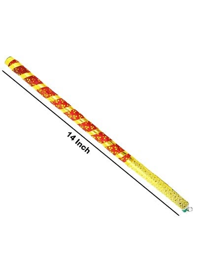 ME  YOU ME YOU Traditional Dandiya Stick for Dandiya Nights and Garba Navratri CelebrationsDandiya Sticks for Women or Couples 4 Pair Sticks  - Image 4