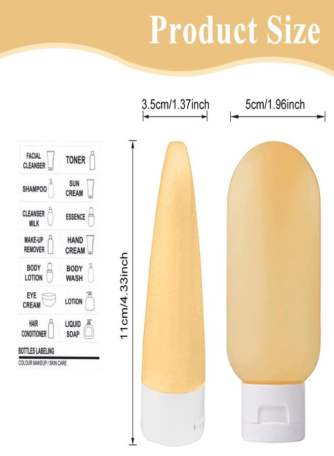 MAYCREATE® Travel Bottles for Toiletries 3pcs Set, 60ml Travel Toiletry Bottles, Small Bottles for Travel, Refillable Leakproof Squeeze Bottles Travel Containers with Lids for Shampoo Lotion, BPA-Free 9 PCS - Image 2