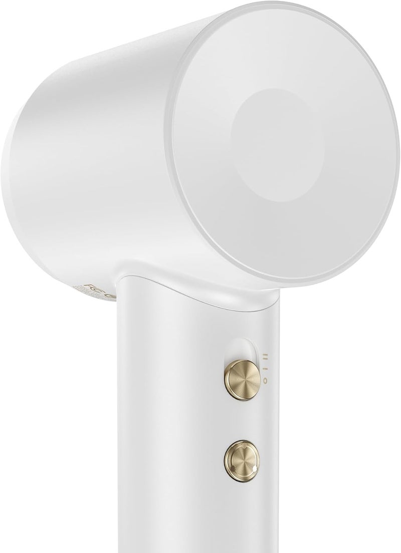 Laifen Swift Premium Ionic Hair Dryer – Golden White| World’s No.1 High-Speed, 200M Ions, 110,000 RPM, Fast Drying, Low Noise, 2 Magnetic Nozzles & Waterproof Travel Pouch - Image 2