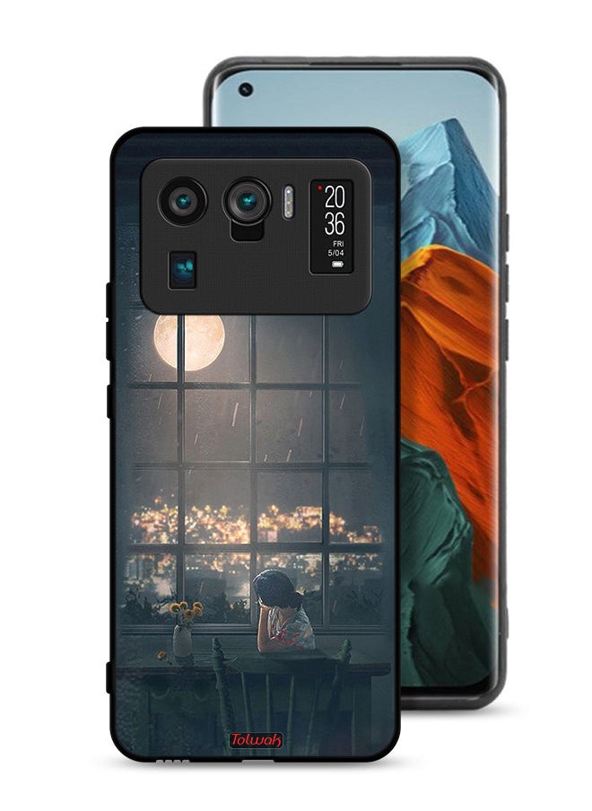 Tolwak Xiaomi Mi 11 Ultra Protective Case Cover Looking At Moon Art  - Image 1