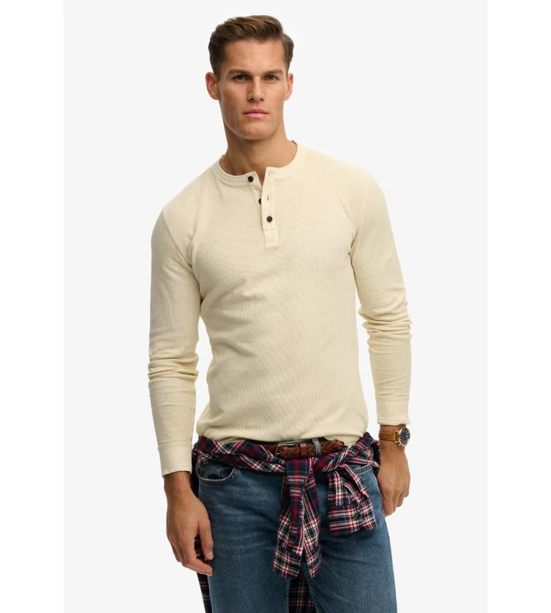 سوبر دراي Lightweight Textured Grandad Top
