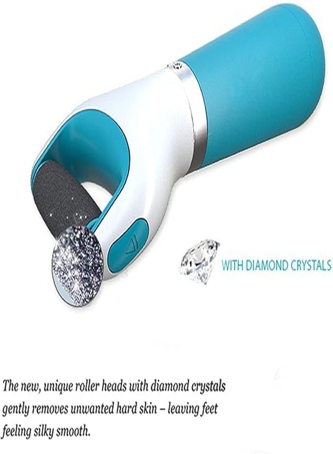 VIDORA BLACK SPARROW Pedicure Spin Roller Pedicure Remover Dead Skin and Callus Remover Perfect Electronic Dry Foot File/Foot Scrubber Blue - Image 4