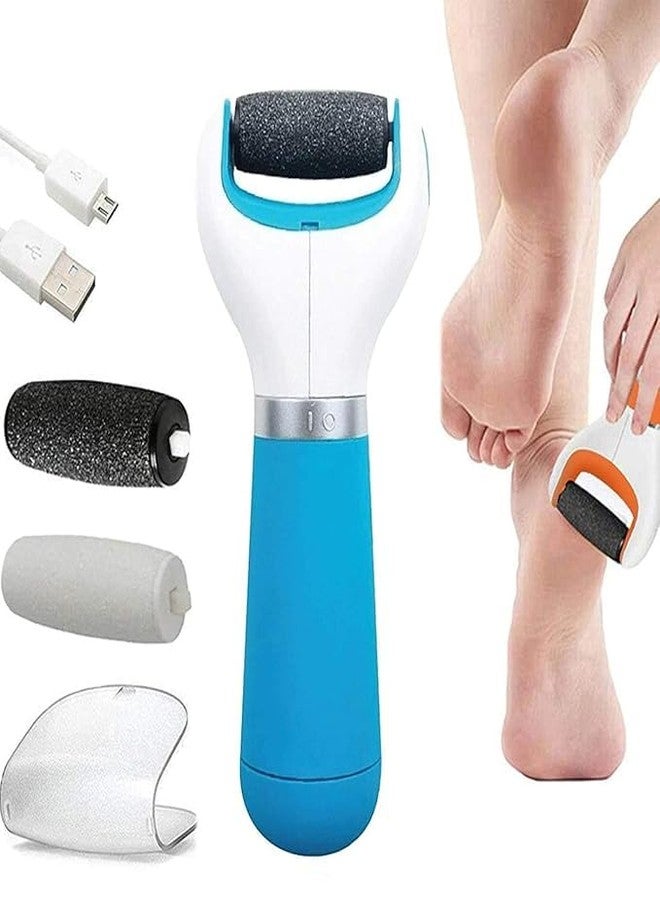 VIDORA BLACK SPARROW Pedicure Spin Roller Pedicure Remover Dead Skin and Callus Remover Perfect Electronic Dry Foot File/Foot Scrubber Blue - Image 5