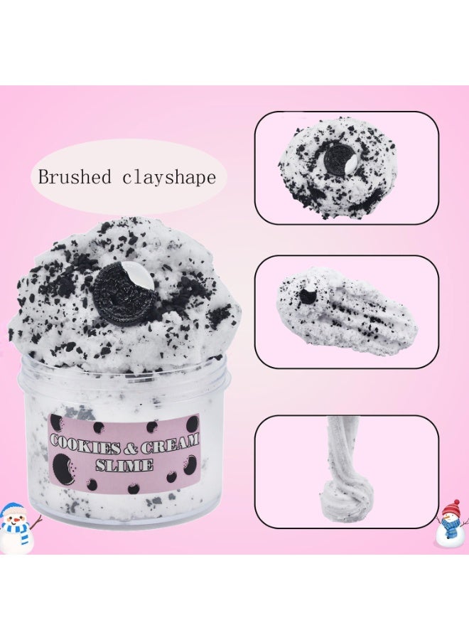 SIMDOW 3 Pack Dessert-Themed Scented Butter Slime for Kids – Ice Cream & Cake Style, Super Soft & Stretchy, Fun DIY Stress Relief Toy Gift - Image 2