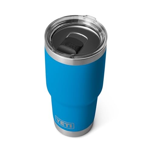 YETI Rambler 30 oz Tumbler, Stainless Steel, Vacuum Insulated with MagSlider Lid, Big Wave Blue - Image 3