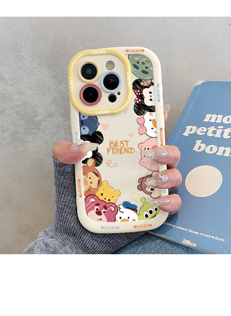 NIBEMINENT Protective TPU Case Cover For iPhone 17 Pro, Cartoon Avatar