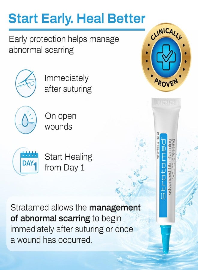 Stratamed Advanced Film-Forming Wound Dressing | Forms a Flexible Protective Layer Over Open Wounds & Damaged Skin | for Faster Healing and Early Abnormal Scar Management | 10g (0.35oz) - Image 4