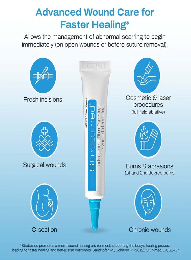 Stratamed Advanced Film-Forming Wound Dressing | Forms a Flexible Protective Layer Over Open Wounds & Damaged Skin | for Faster Healing and Early Abnormal Scar Management | 10g (0.35oz) - Image 2