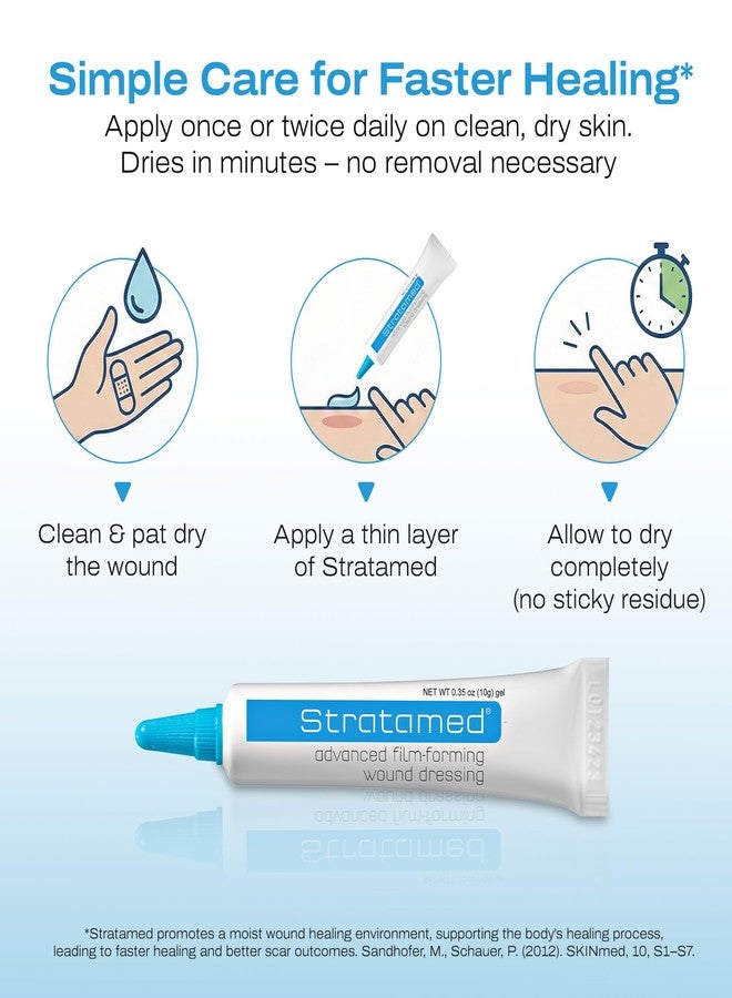Stratamed Advanced Film-Forming Wound Dressing | Forms a Flexible Protective Layer Over Open Wounds & Damaged Skin | for Faster Healing and Early Abnormal Scar Management | 10g (0.35oz) - Image 5