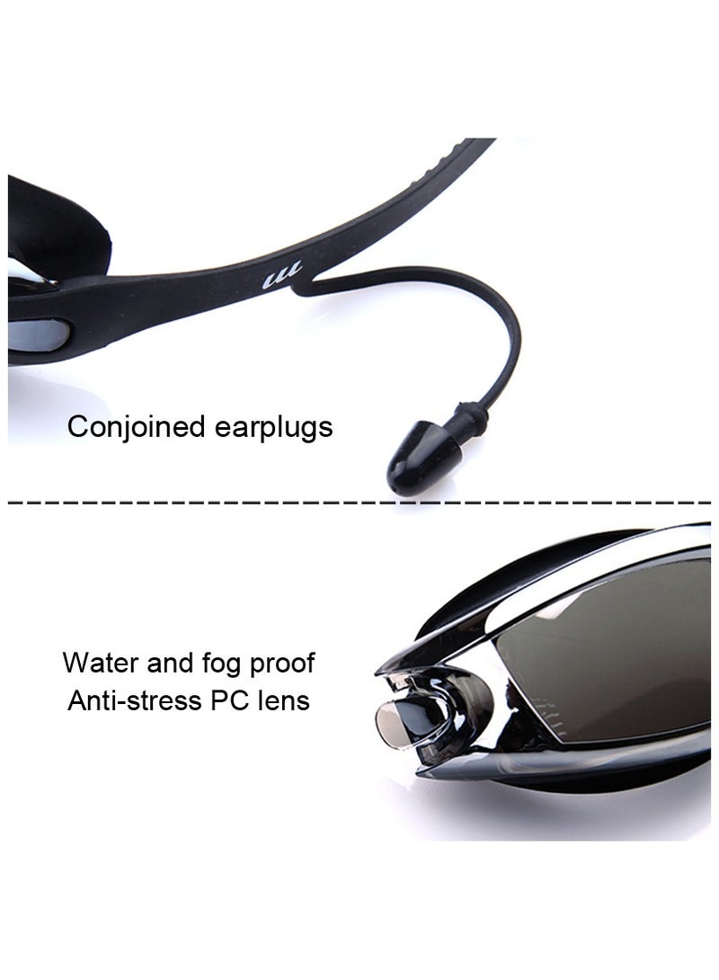 Waterproof Swimming Goggles With Conjoined Earplug - Image 4