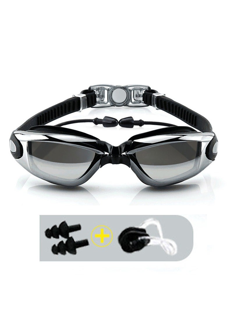 Waterproof Swimming Goggles With Conjoined Earplug - Image 1