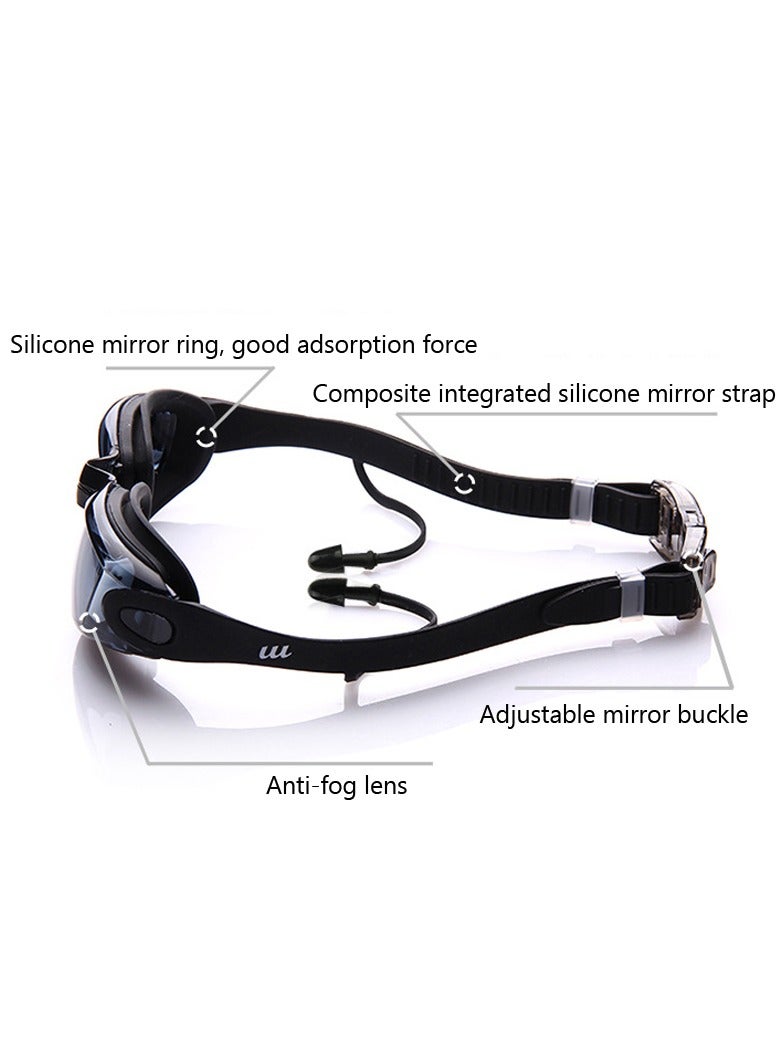 Waterproof Swimming Goggles With Conjoined Earplug - Image 2
