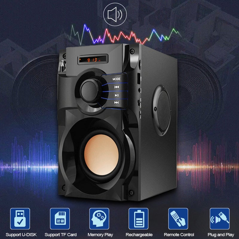 Wireless Bluetooth Speaker 10W 360° Surround Sound Lossless Bass - Stable BT 4.1 Transmission 1800mAh Battery 6-10H Playtime Music Player for Home Outdoor Use - Image 5