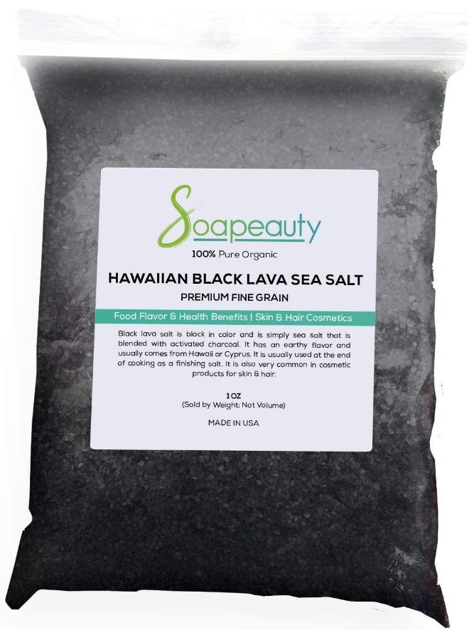 Soapeauty Hawaiian Black Lava Sea Salt - 100% Organic - Image 1