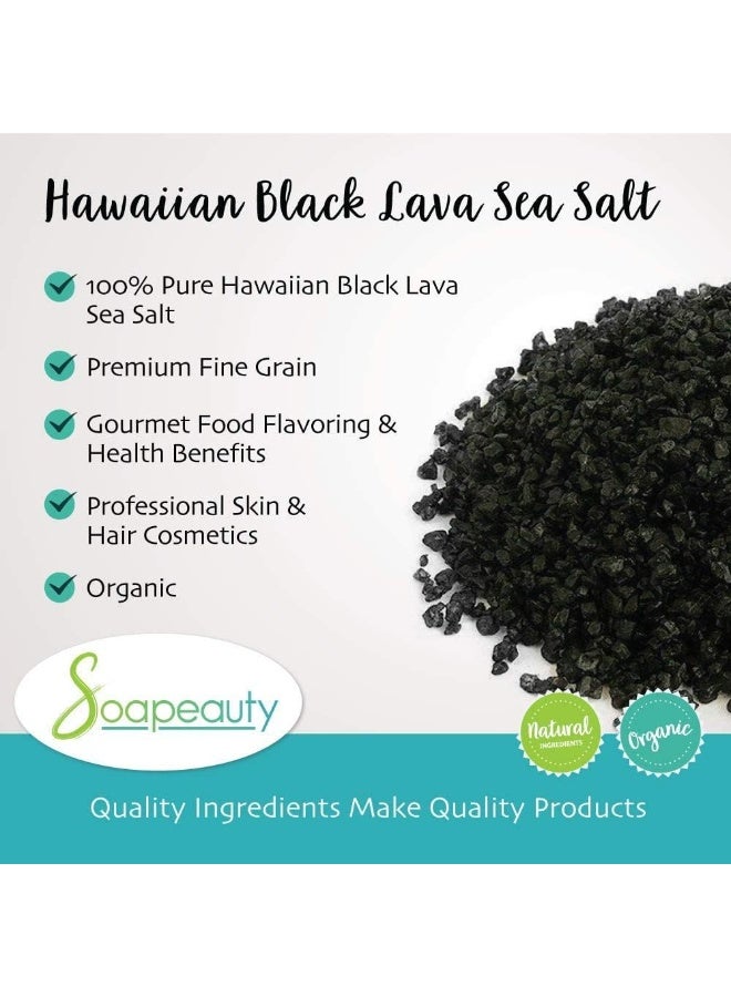 Soapeauty Hawaiian Black Lava Sea Salt - 100% Organic - Image 3