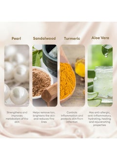 VLCC VLCC Natural Pearl Facial Kit - Single Use | Salon Like Facial at Home in Just 6-Steps | Includes Cleanser, Scrub, Cream, Face Pack & Oil Free Gels | 2.12 Oz/60g  - Image 5