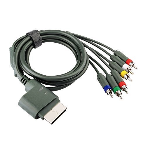 traderplus 6ft Component HDTV Video & RCA Stereo AV Cable Cord for Microsoft Xbox 360 / Xbox 360 Slim - Image 1