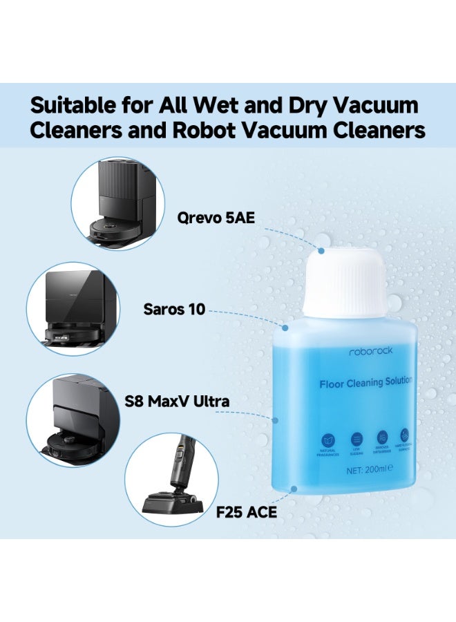 Roborock Original Floor Cleaner Solution for All Series Wet/dry vacuum cleaners & Robot Vaccum Cleaner, Saros10, S7 max ultra, Q7 TF/TF+, Q10 VF/VF+, Qrevo Series, F25 RT, 200 ml,Dilution Ratio 1:200 - Image 3
