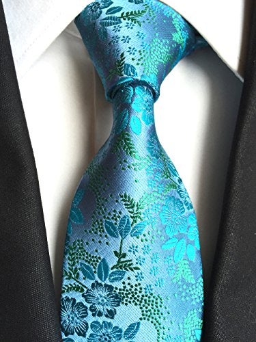 Secdtie Men's Silk Tie Paisley Pattern 3.15" Width Necktie For Any Outfit B02 - Image 2