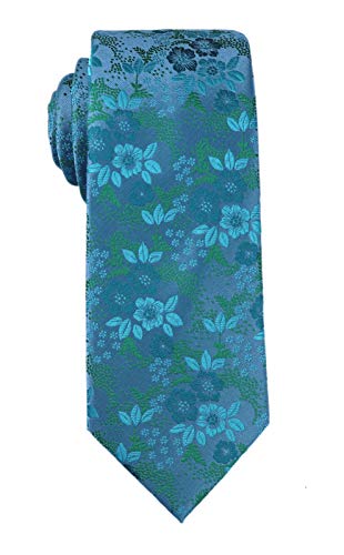 Secdtie Men's Silk Tie Paisley Pattern 3.15" Width Necktie For Any Outfit B02 - Image 3
