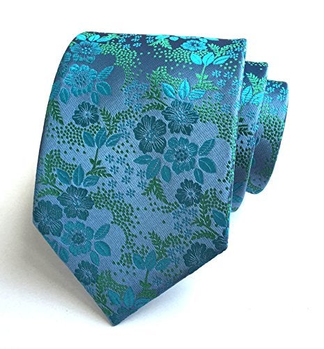 Secdtie Men's Silk Tie Paisley Pattern 3.15" Width Necktie For Any Outfit B02 - Image 4
