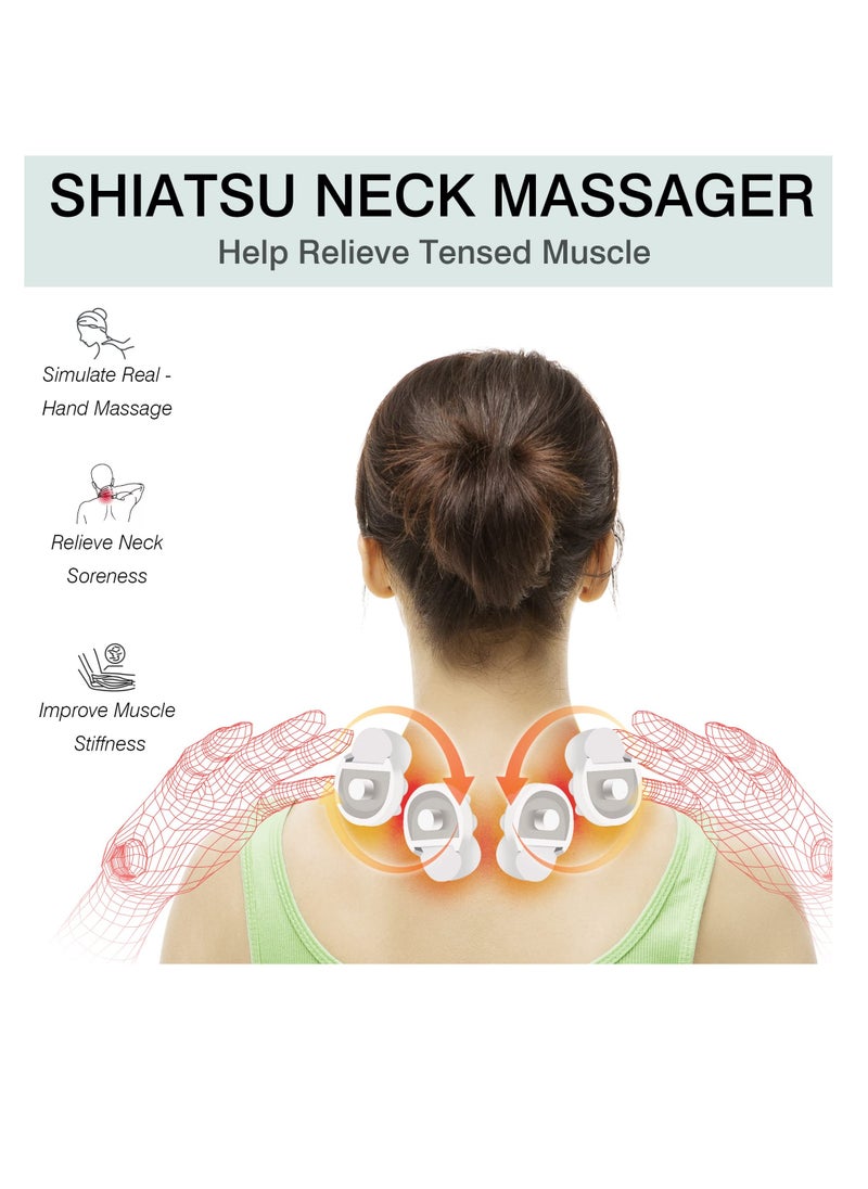 Neck Massager with Heat for Pain Relief Deep Tissue Rechargeable Shiatsu Massage Cushion for Shoulder Back Relieve Muscle Pain 3D Kneading Pillow for Home Office Car Travel - pzsku/Z8D16D829BEFDFE42F3FEZ/45/_/1717214486/951434a1-e3ab-4633-8ac8-b6279dd43a6e