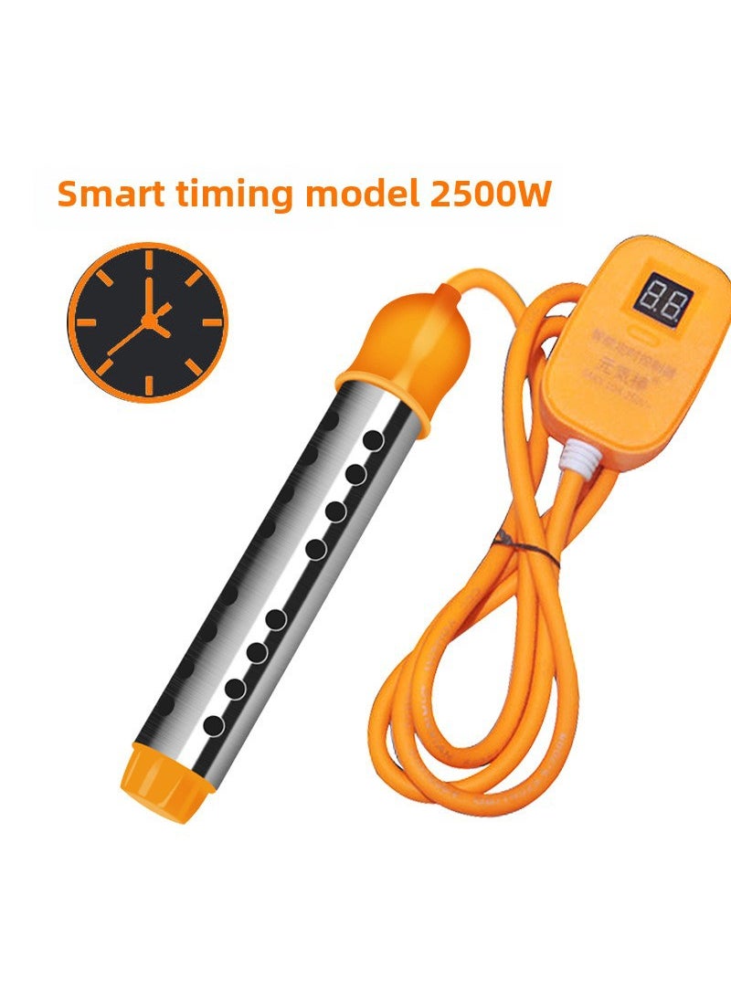 Generic Stainless Steel Thermostatic Heater with Timer 2500W with display timing power off/with reminder function 