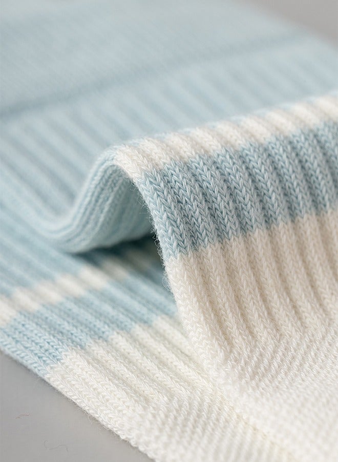 سوكس جوارب رياضية نسائية كاجوال جوارب رياضية نسائية جوارب قطنية متوسطة الطول لممارسة رياضة الجري واليوجا مصنوعة من القطن ومزيل العرق ومسامية ومطابقة للألوان جوارب رياضية عالية المرونة ذات أكمام مزدوجة - Image 5