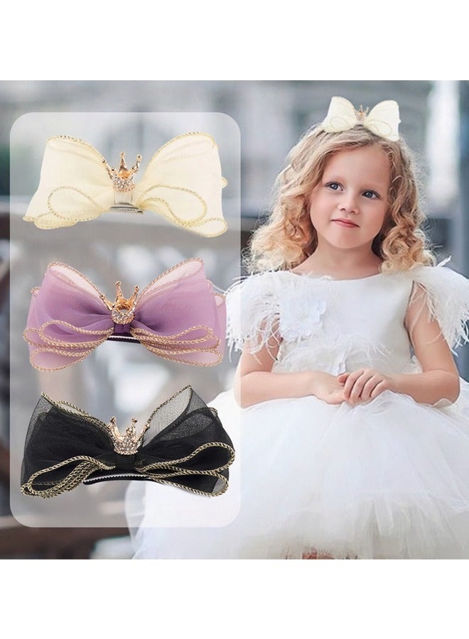 إسكدنيا مجموعة اكسسوارات شعر 6 قطع مع رباط رأس مزين بقوس رومانسي ومشابك شعر - Image 4