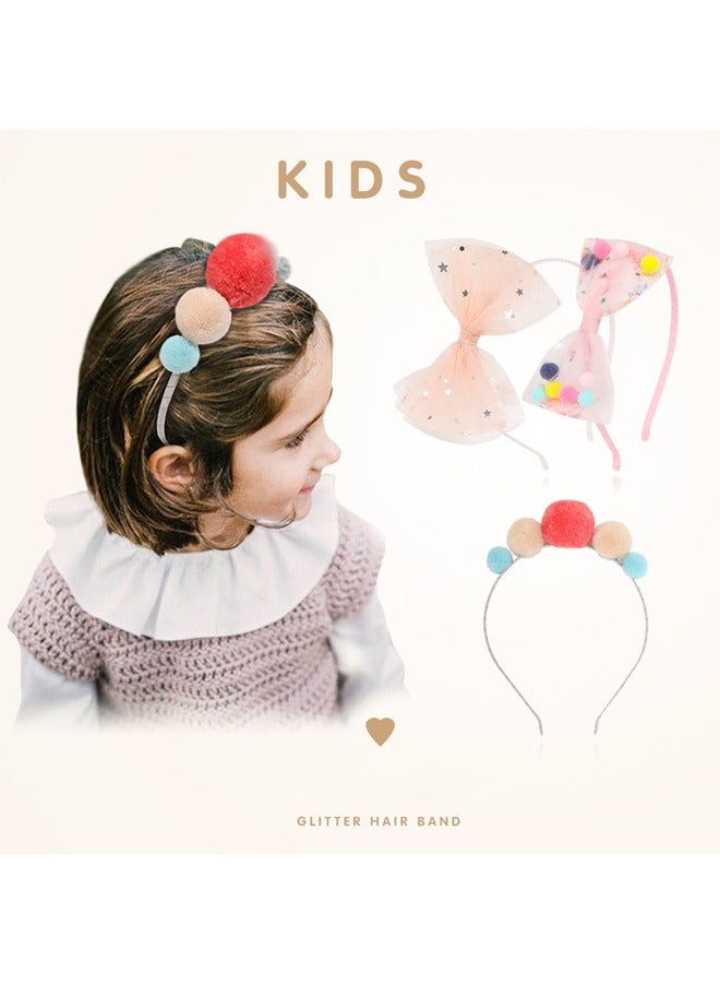 إسكدنيا مجموعة اكسسوارات شعر 6 قطع مع رباط رأس مزين بقوس رومانسي ومشابك شعر - Image 5