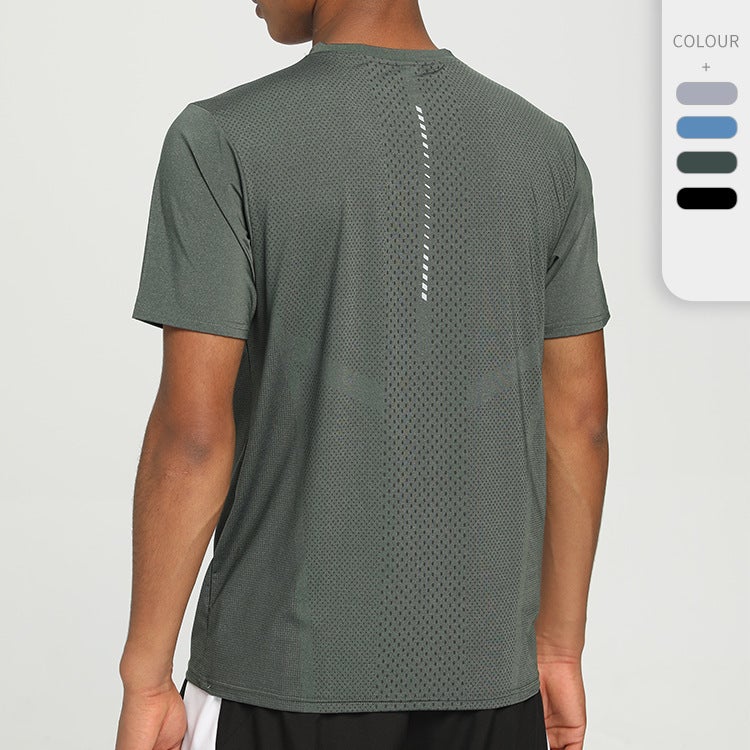 Men's Quick-Dry Ice Silk Short Sleeve T-Shirt - Image 1