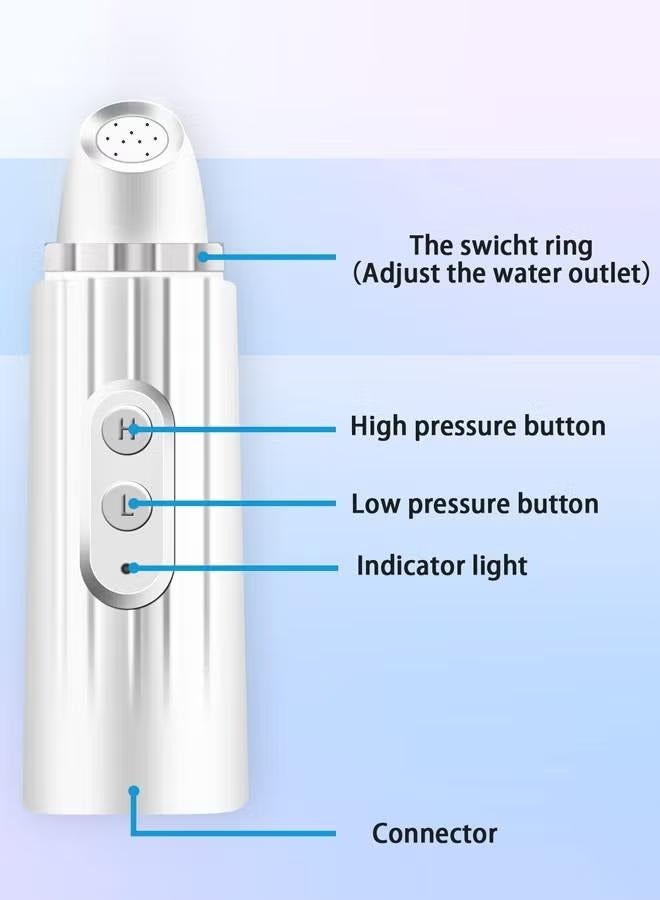 شو وو بخاخ بيديت محمول مع ضغط مياه قابل للتعديل، تصميم مدمج ومريح قابل لإعادة الشحن، مثالي للسفر والتخييم والاستخدام المنزلي - Image 2
