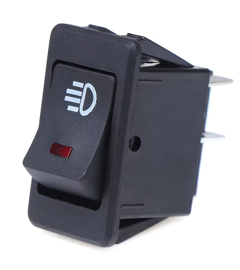 قطعتان من مفتاح الروكر الأحمر تشغيل إيقاف موضعين 4 أسنان LED 12V 35A زر تبديل لتعديل الإضافات الداخلية للسيارة - Image 3