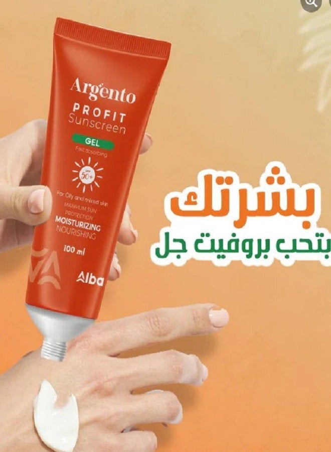 ARGENTO Profet Sunccreen Gel SPF50+ 100ml - Image 2