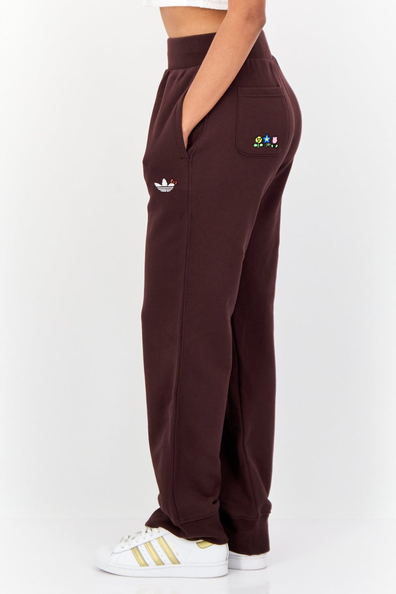 adidas Originals Women Sportswear Fit Training Sweatpants, Brown  - Image 3