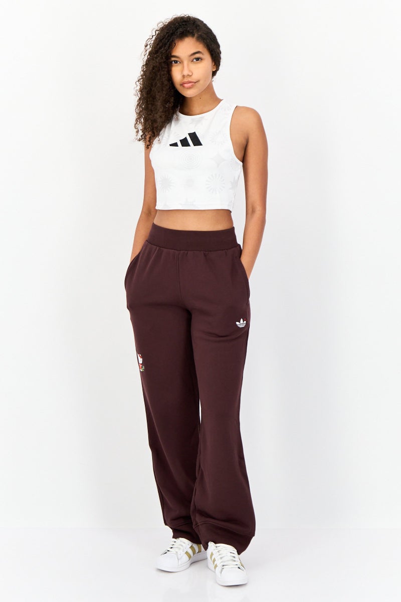adidas Originals Women Sportswear Fit Training Sweatpants, Brown  - Image 4