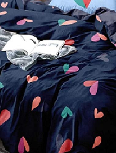 Laying Style™ Glace Cotton Printed Double Bed Duvet Cover Set (90 x 100 Inches) - Image 2