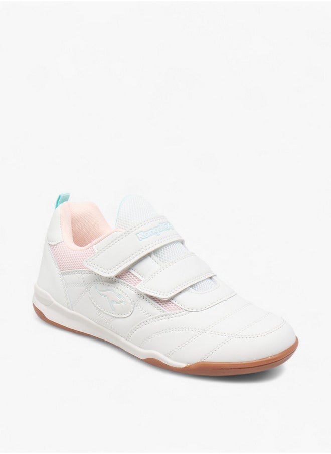 kangaROOS Girls' Panelled Sneakers with Hook and Loop Closure  - Image 2