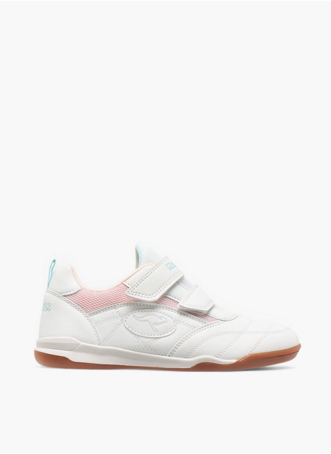 kangaROOS Girls' Panelled Sneakers with Hook and Loop Closure  - Image 3