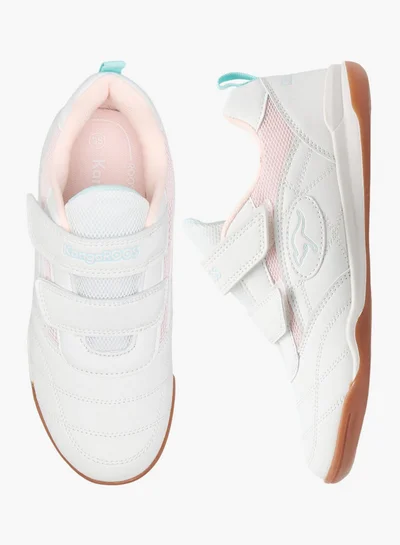 kangaROOS Girls' Panelled Sneakers with Hook and Loop Closure