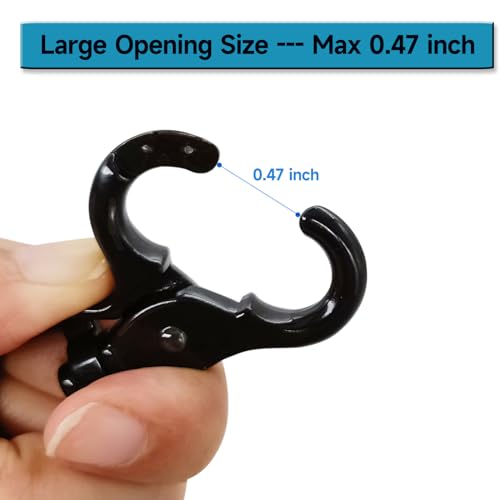 Autokcan 10PCS Trigger Snap Hooks 2.32'' x 0.82'' Zinc Alloy Black Swivel Snap Hooks Heavy Duty Metal Lanyard Clips Hardware for Dog Leash Purse Bag Clips Cages (10) - Image 5