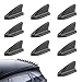 Dogary 10 PCS Car Diffuser Shark Fin Kit 3D Stereo Cool Carbon Fiber Roof Spoiler WaterProof Car Modified Air Vortex Generator for Roof Hood Universal Dummy Aerial for Decoration Black - Image 2