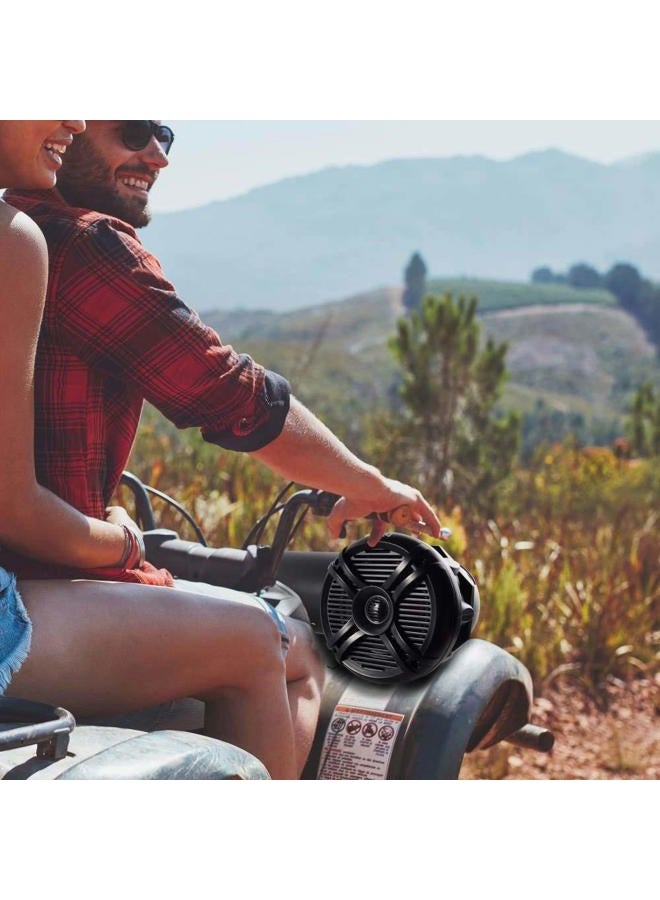 Pyle Bluetooth Speakers 800 Watt 6.5 Inch Amplified Sound System with Multi-Color LED Lights, Waterproof Marine Bluetooth Wireless Speakers with Weatherproof Design, Ideal for Outdoor and Vehicle Use - Image 2