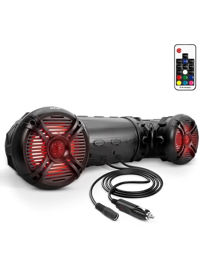 Pyle Bluetooth Speakers 800 Watt 6.5 Inch Amplified Sound System with Multi-Color LED Lights, Waterproof Marine Bluetooth Wireless Speakers with Weatherproof Design, Ideal for Outdoor and Vehicle Use - Image 1