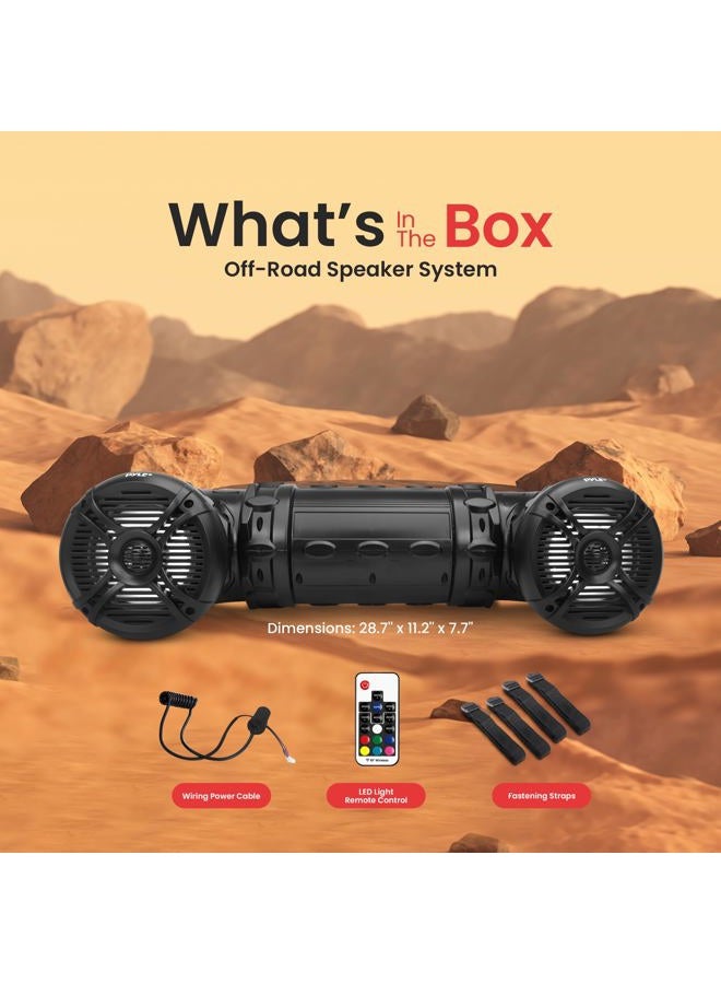 Pyle Bluetooth Speakers 800 Watt 6.5 Inch Amplified Sound System with Multi-Color LED Lights, Waterproof Marine Bluetooth Wireless Speakers with Weatherproof Design, Ideal for Outdoor and Vehicle Use - Image 3